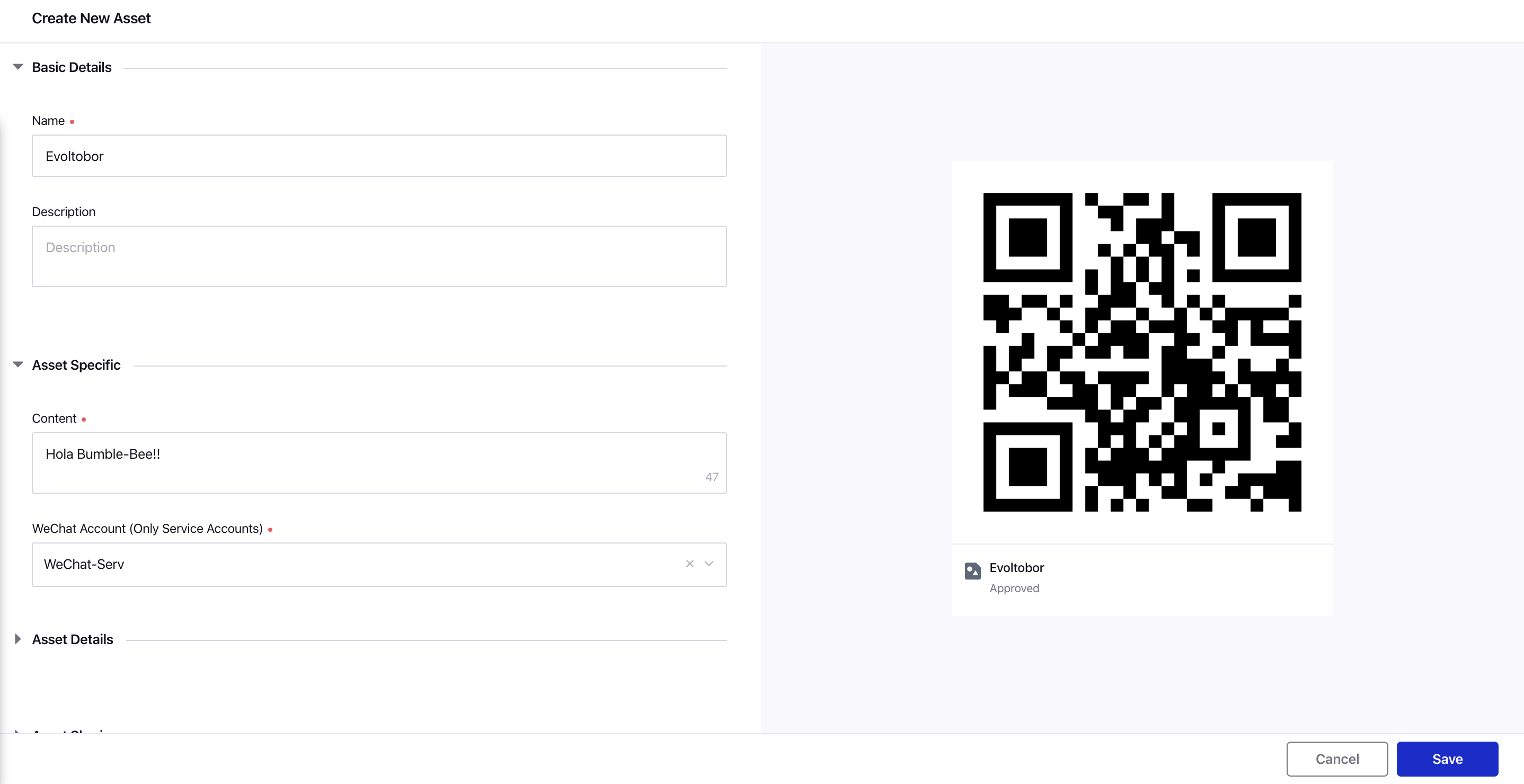 qr code wechat