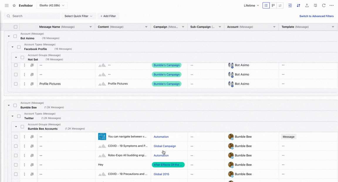 Infinite Scrolling in Grouped View