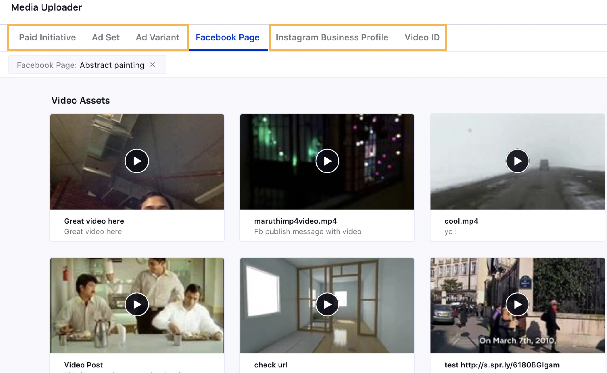 Additional video filter options for Facebook Video Engagement Custom Audience