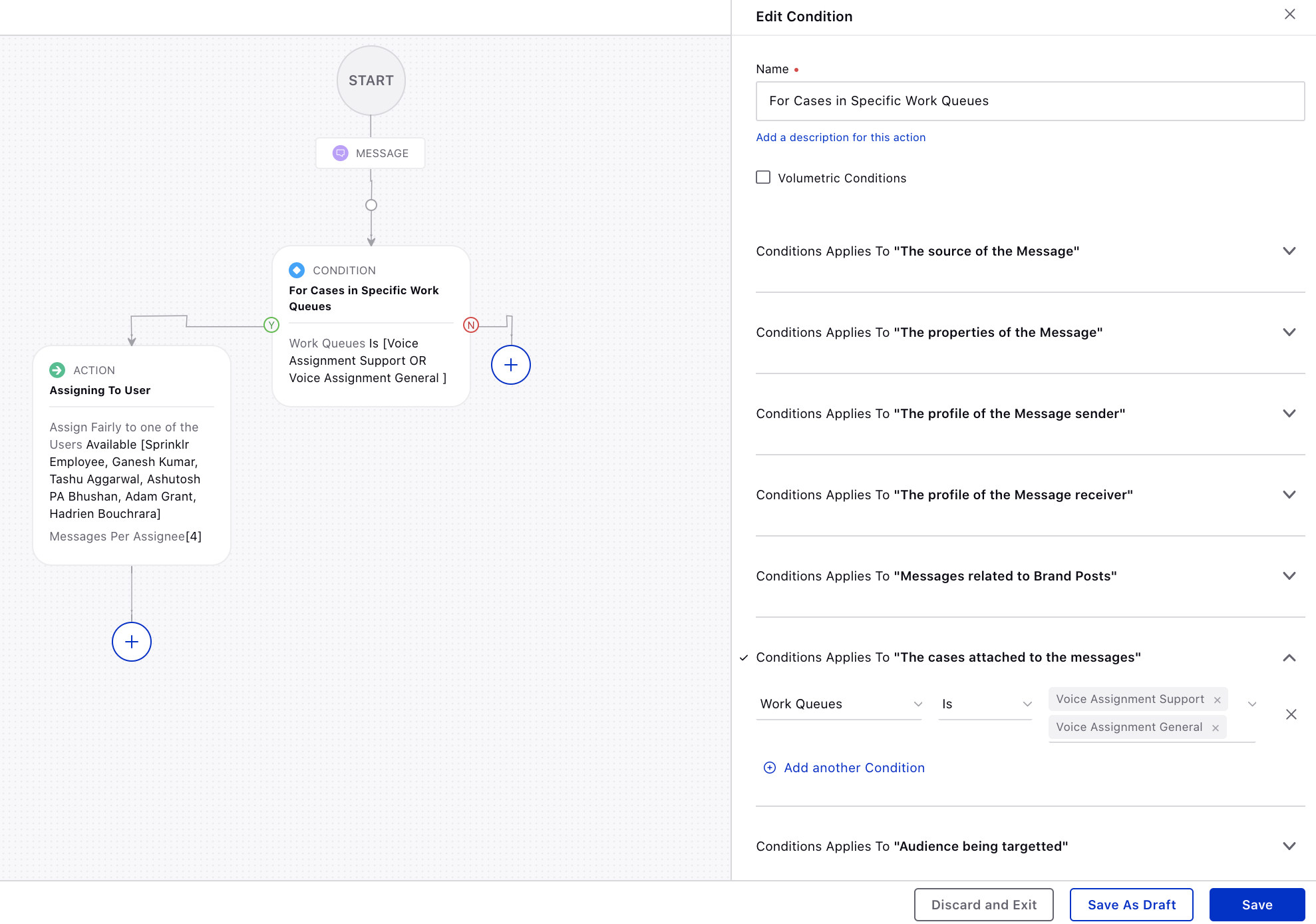 Creating a queue rule for cases in specific work queues