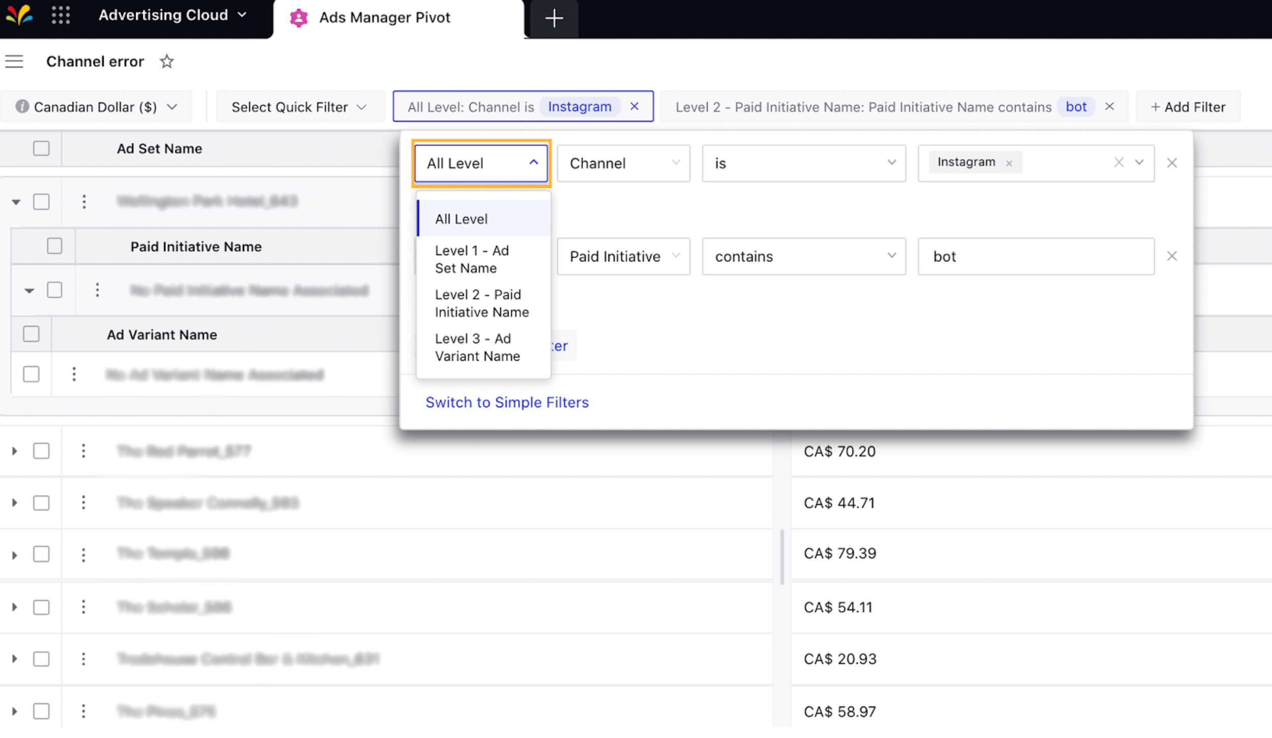 Pivot Table Advanced Filters for All Levels