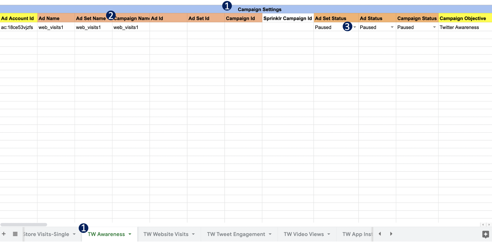 Standard Bulk Import Template Reference