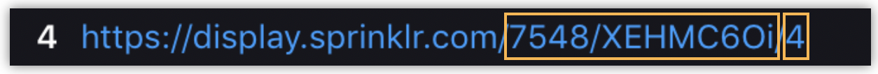 Previewing Display URL Details