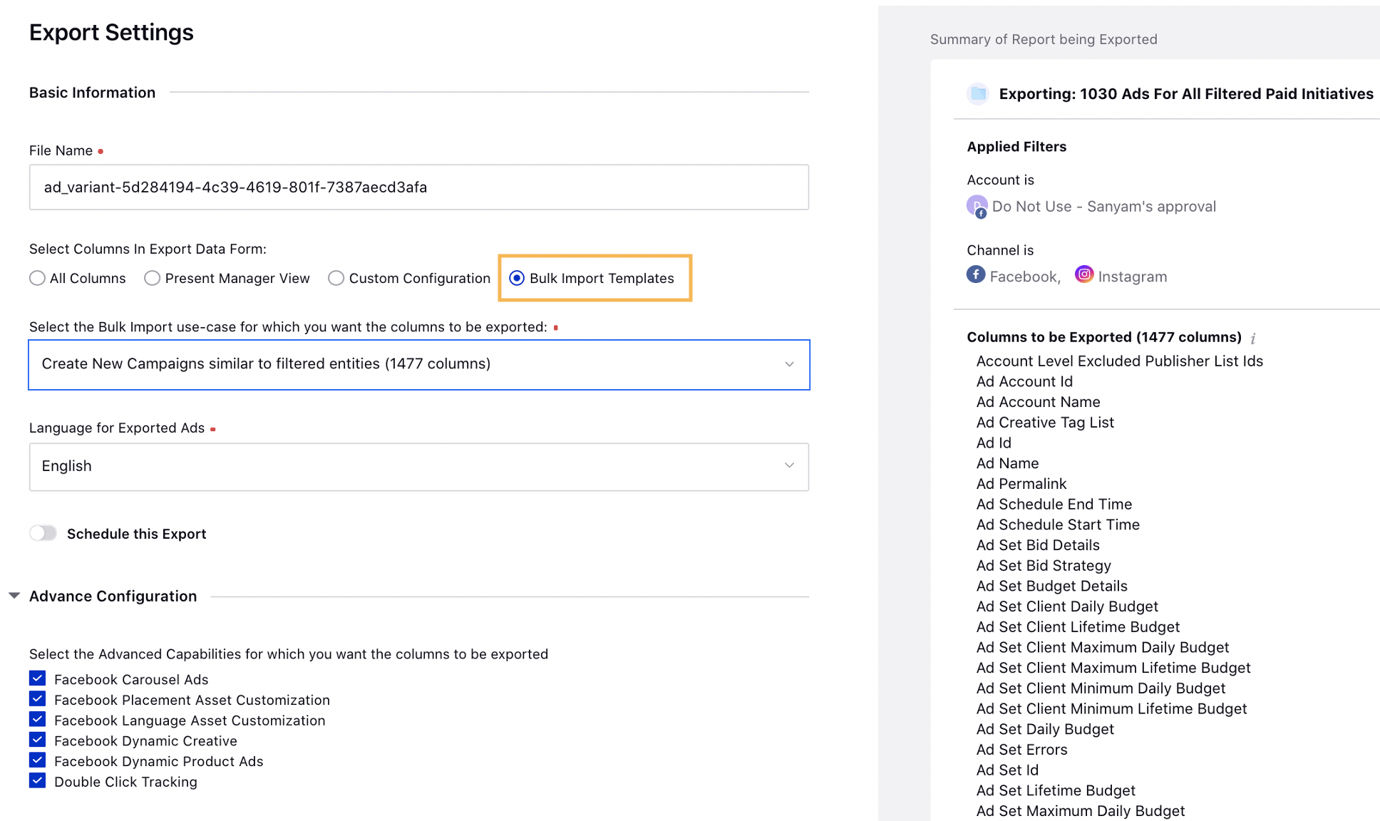 Enhanced Bulk Import Usability