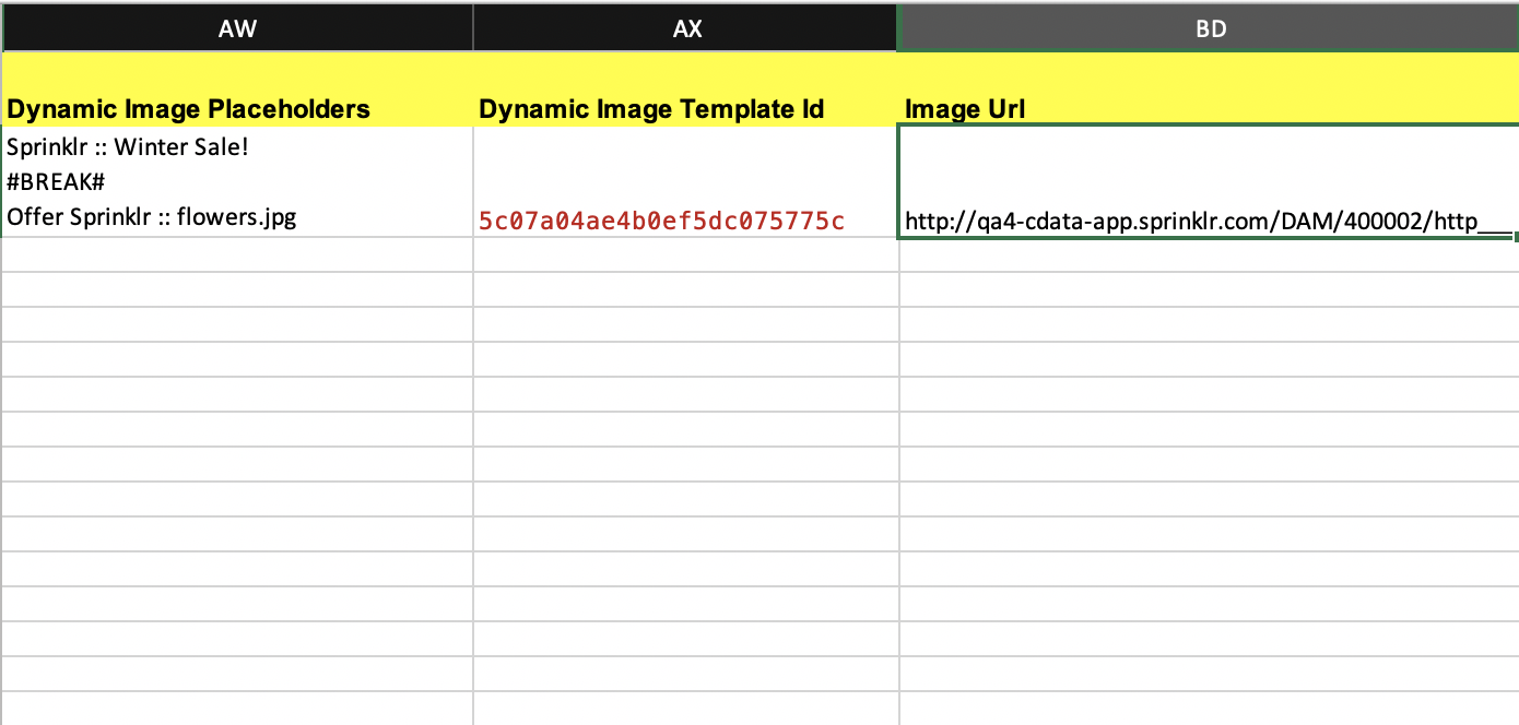 Bulk Import Template