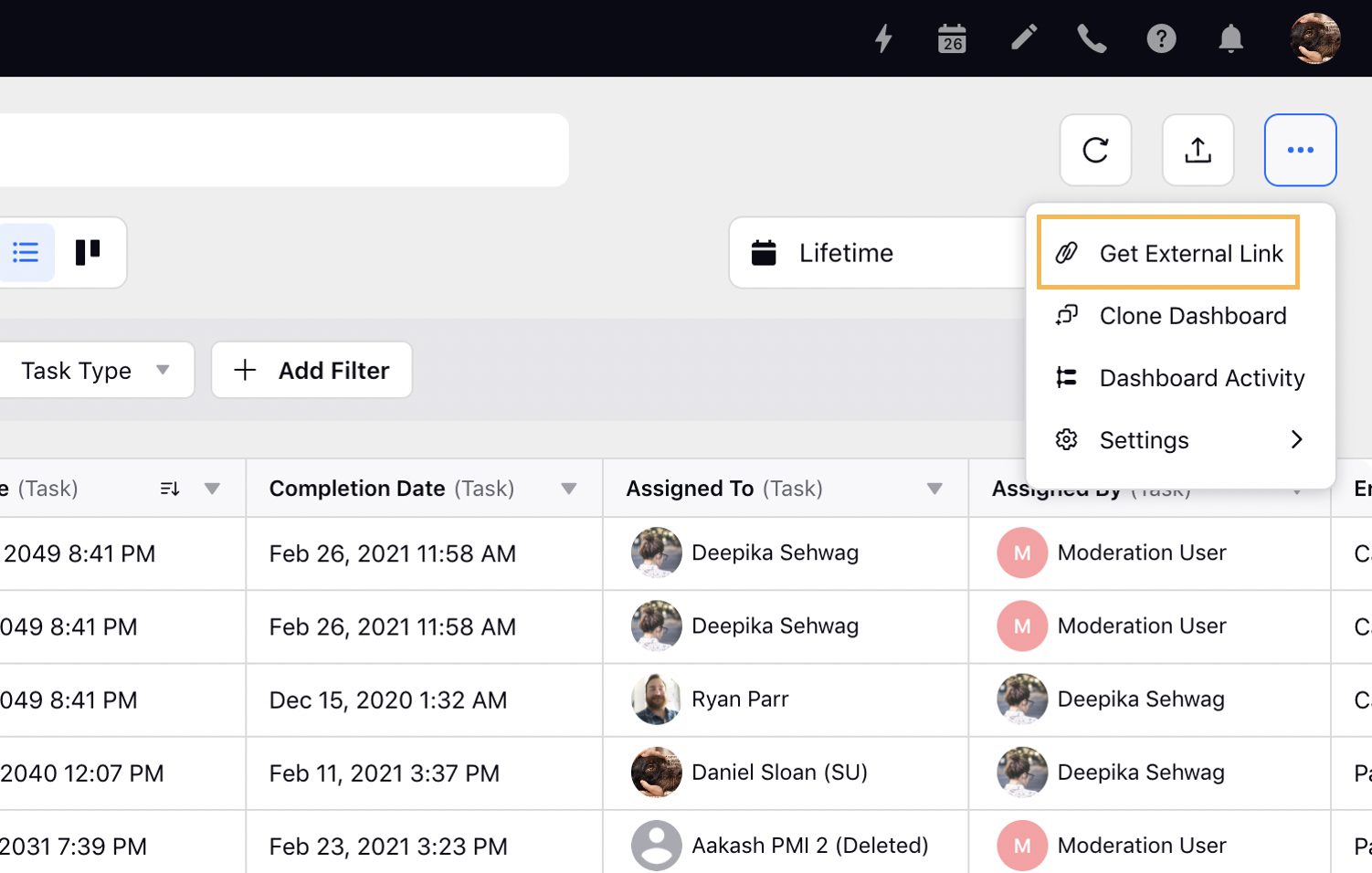 External Link Sharing for Production Dashboards