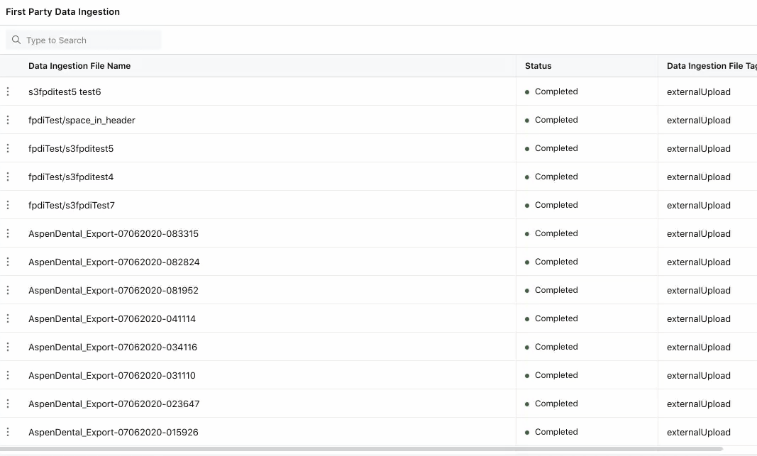 Support for S3 in First Party Data Ingestion