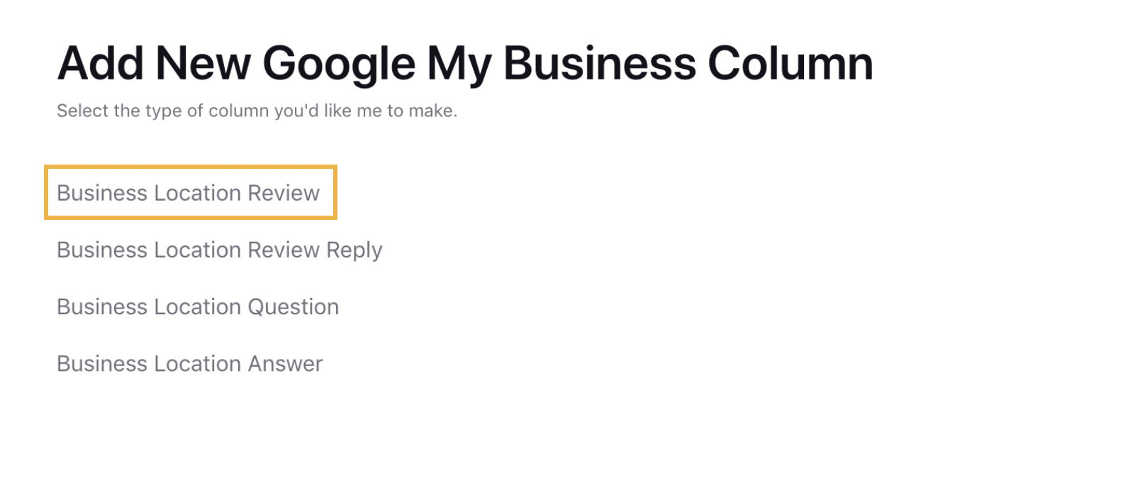 ModernEngagement_EngagementDashboards_AddNewColumn_GoogleMyBusiness_BusinessLocationReview.PNG