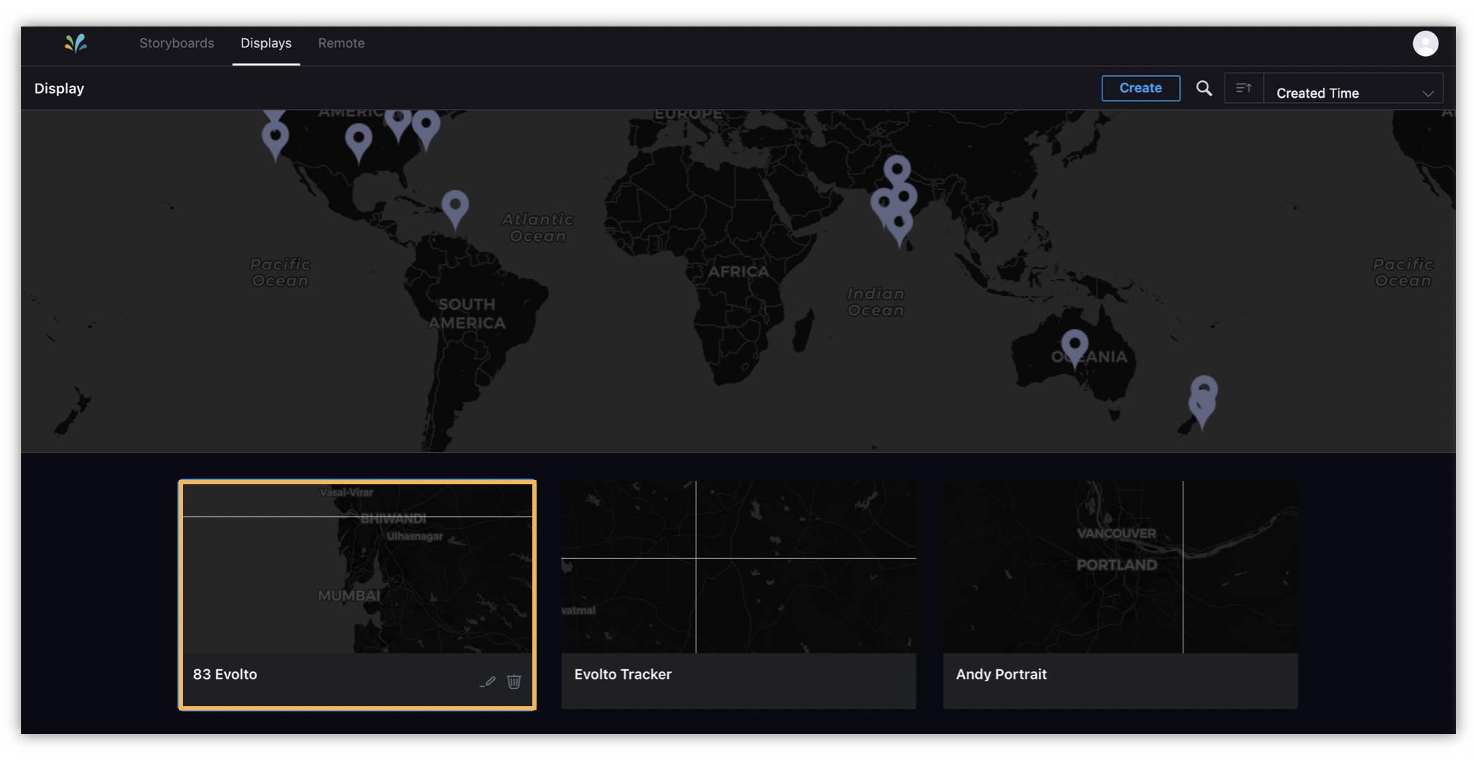 Clicking Display Preview