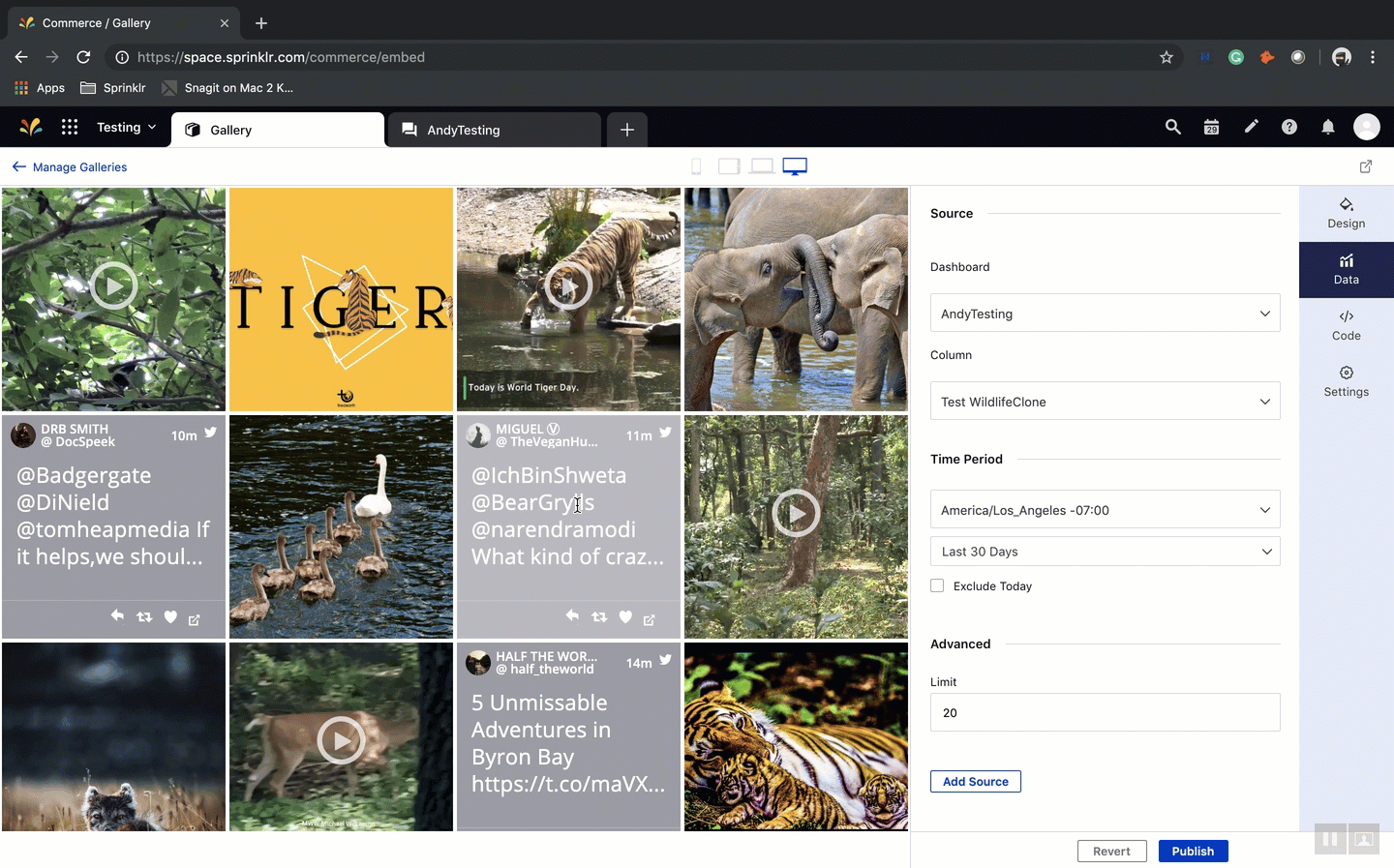 Viewing the Image Post in Gallery