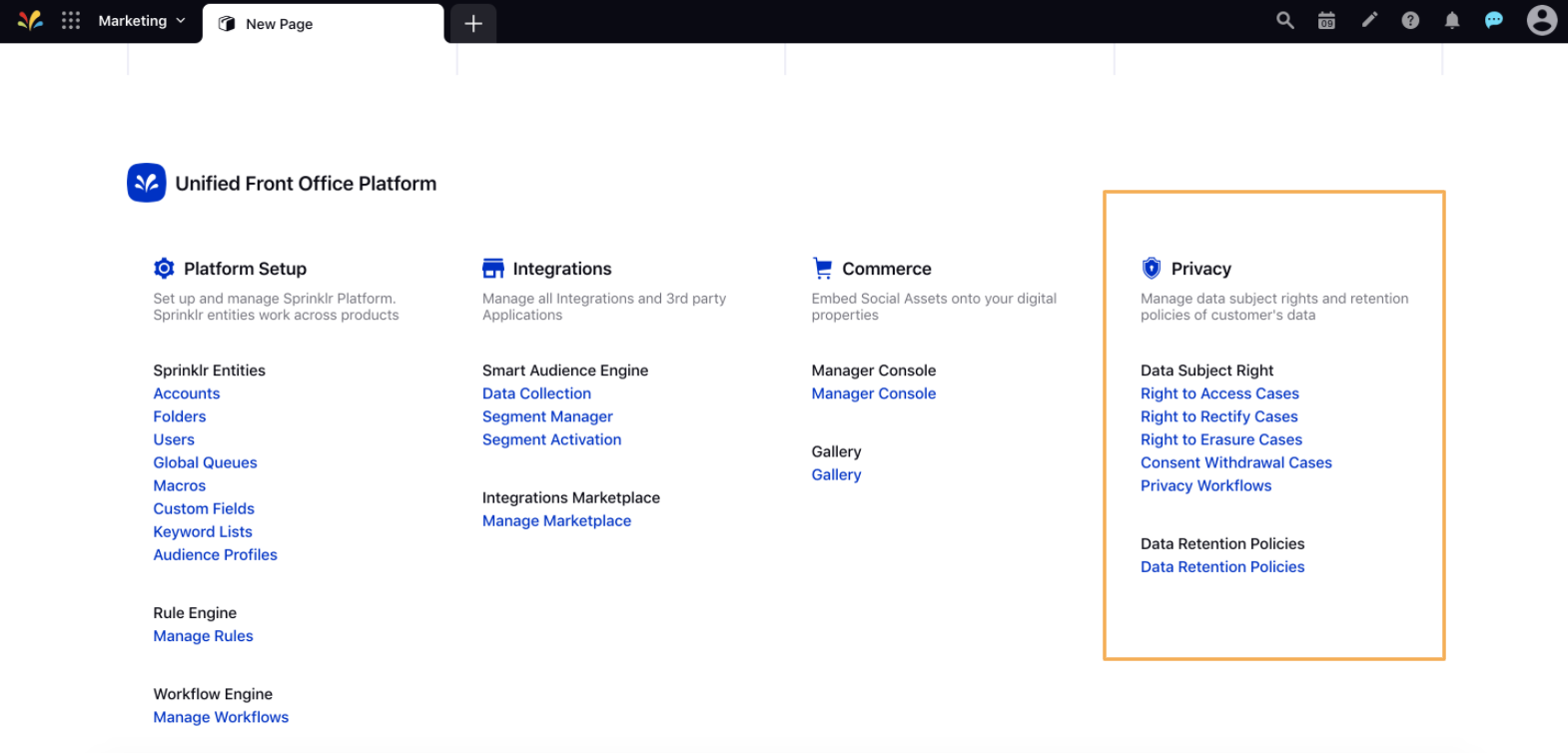 Unified Front Office Platform_Privacy