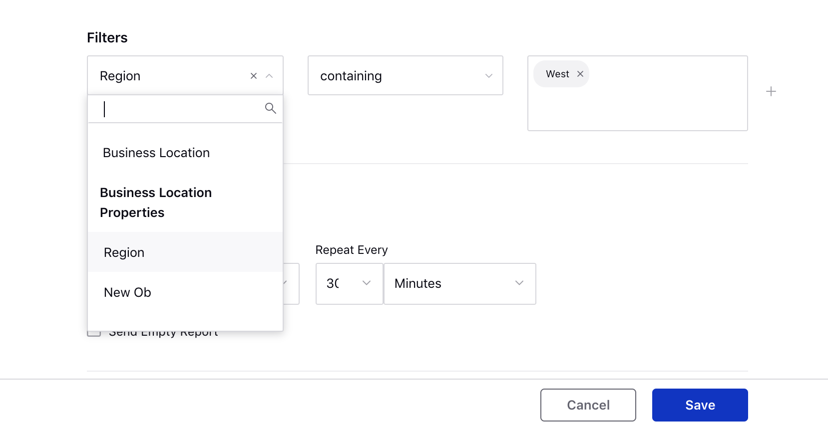 Support for Custom Fields in Schedule Report