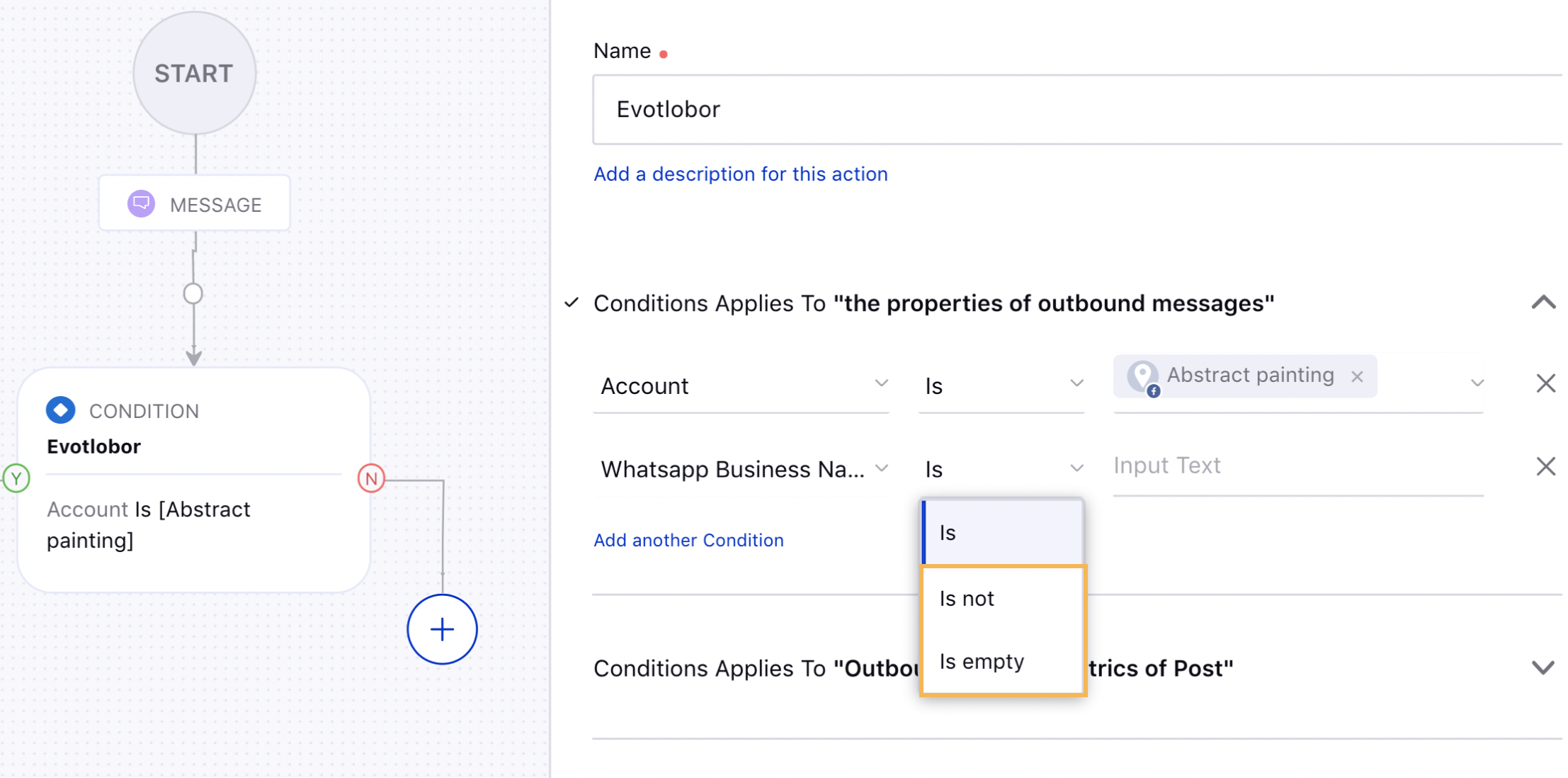 Additional Custom Property Operators in Auto Boost Condition