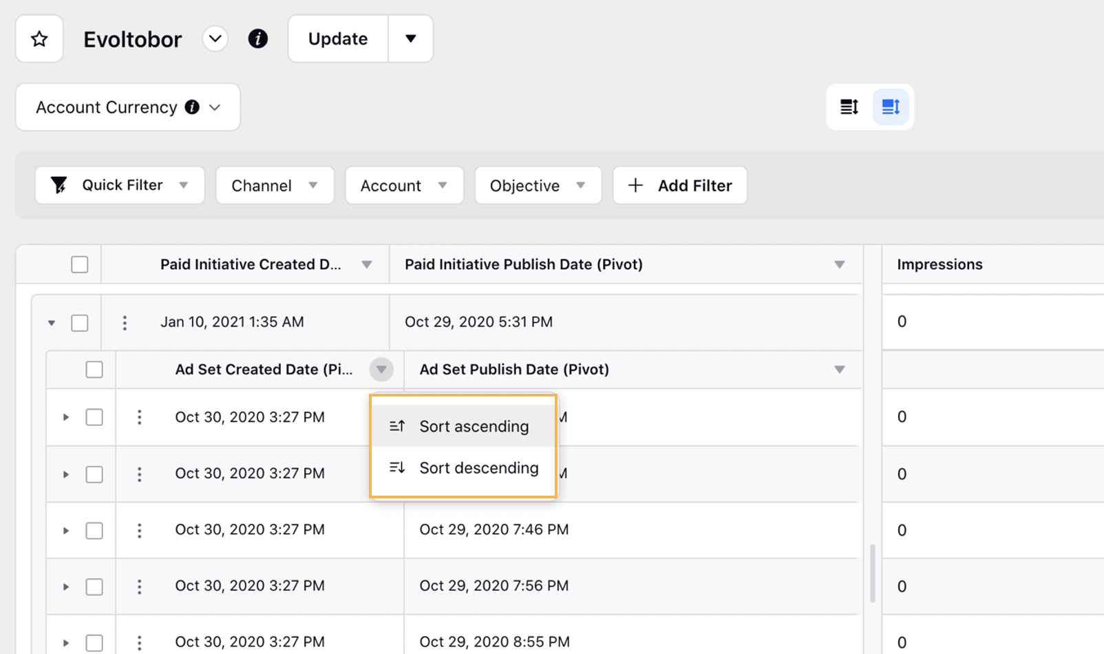 Pivot Table Usability Enhancements