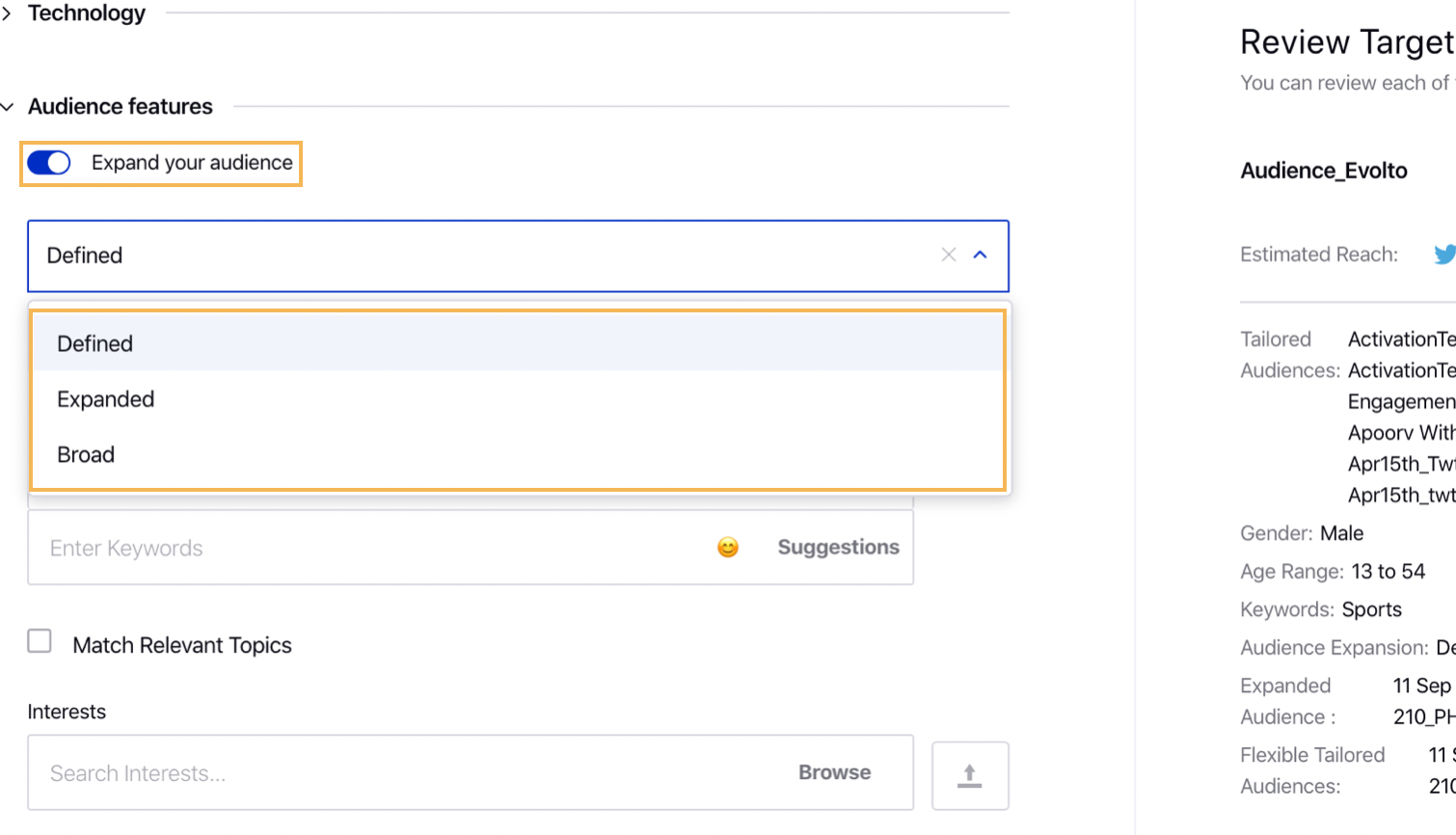 Expand Twitter Audience in Audience Manager