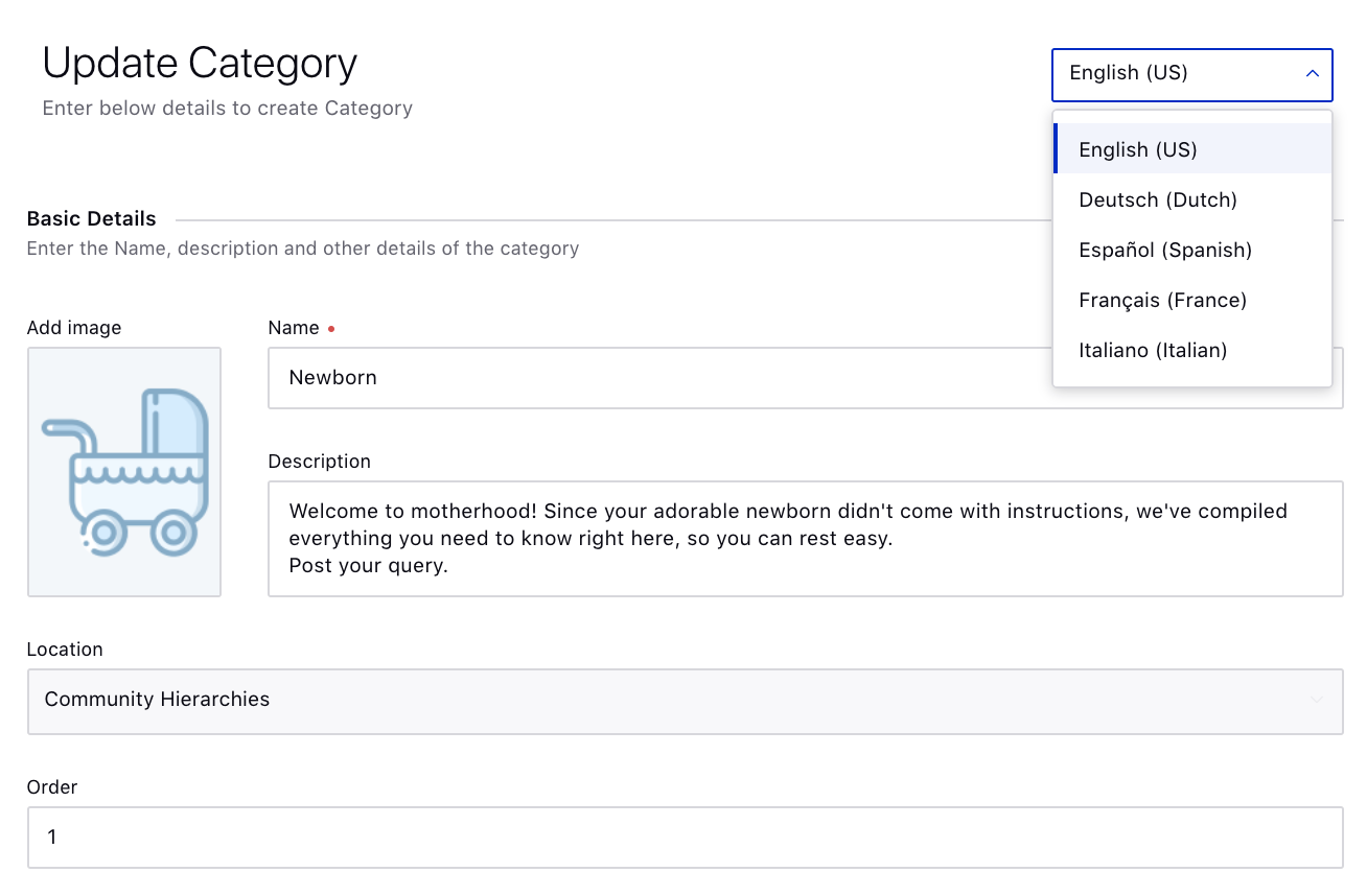 Create a Category for Community