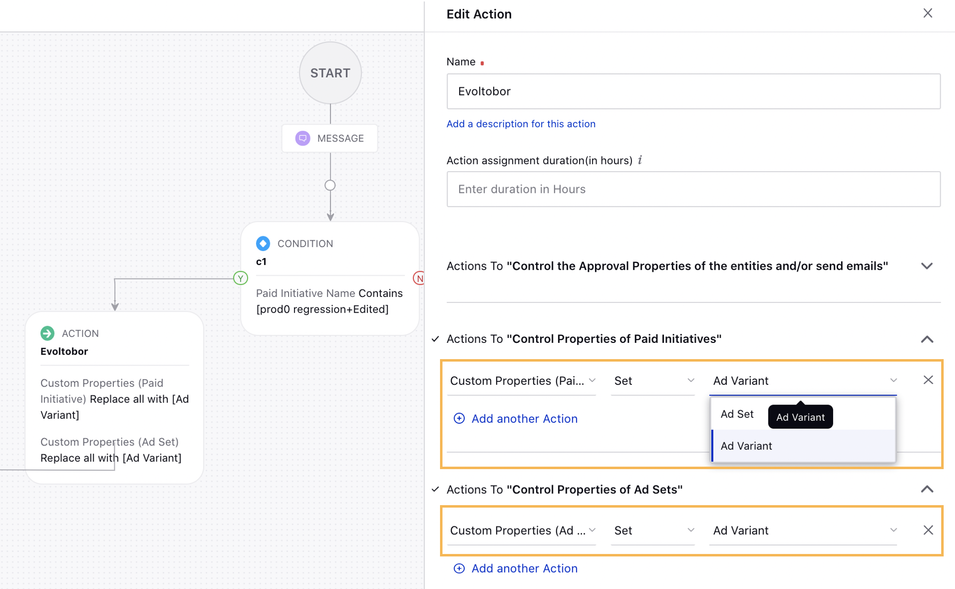 Copying Ad Variant Custom Field Values to Campaign and Ad Set level Custom Fields 