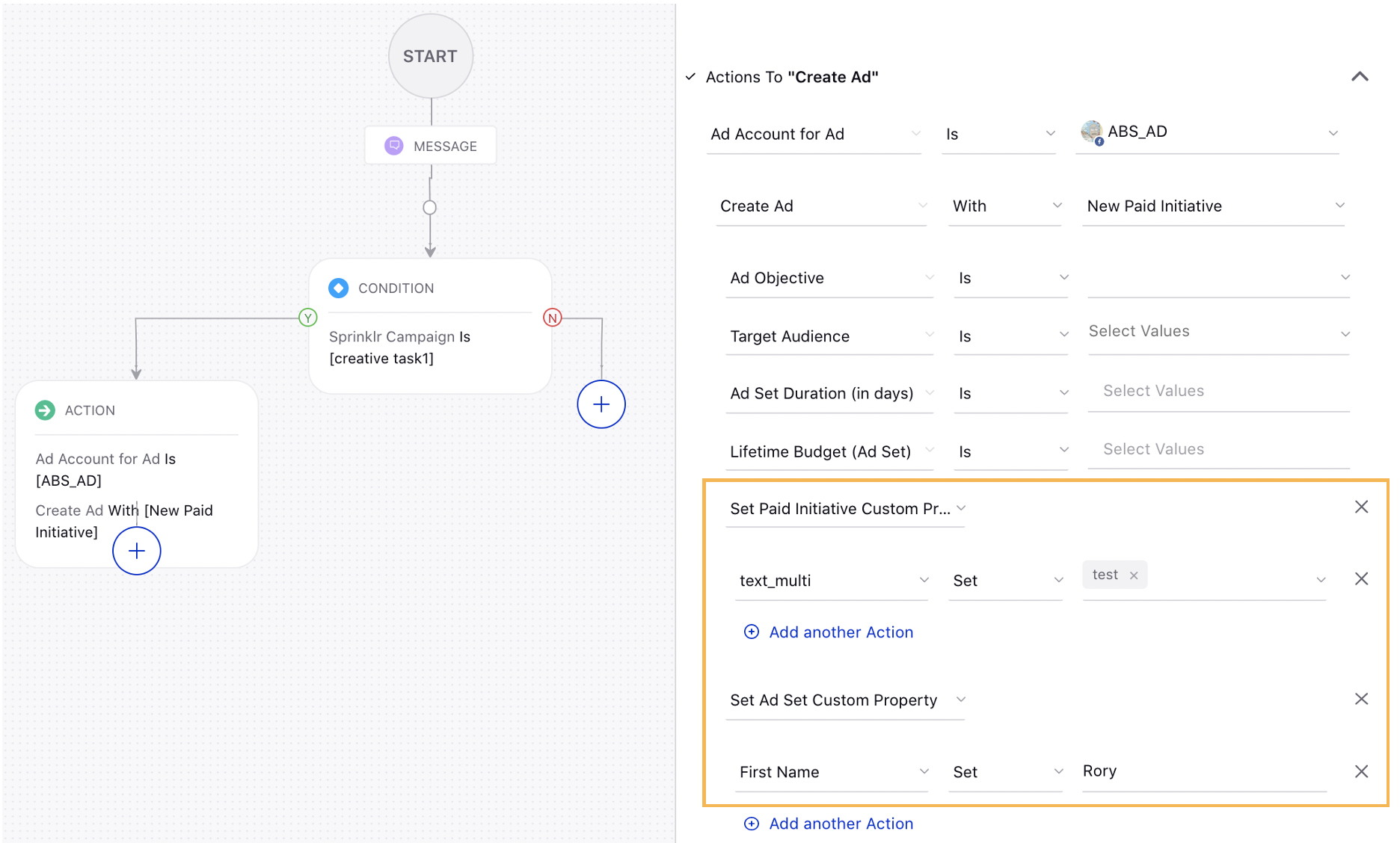 Tag Paid Initiative and Ad Sets Custom Fields using Auto Boost Rules