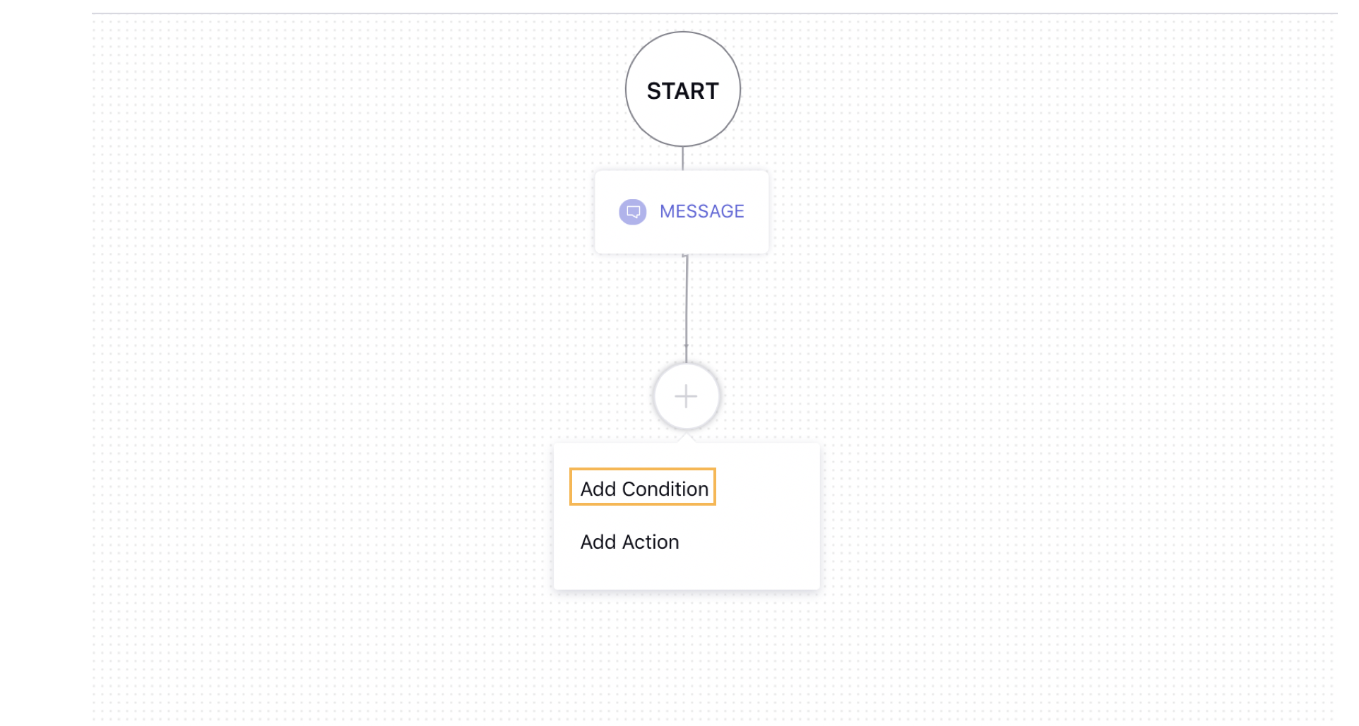 Showing how to add condition on a Rule Engine window