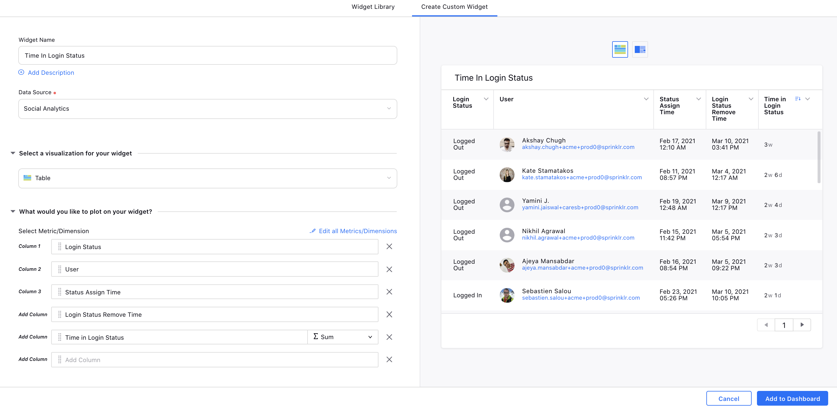 Reporting on Agent Login Status