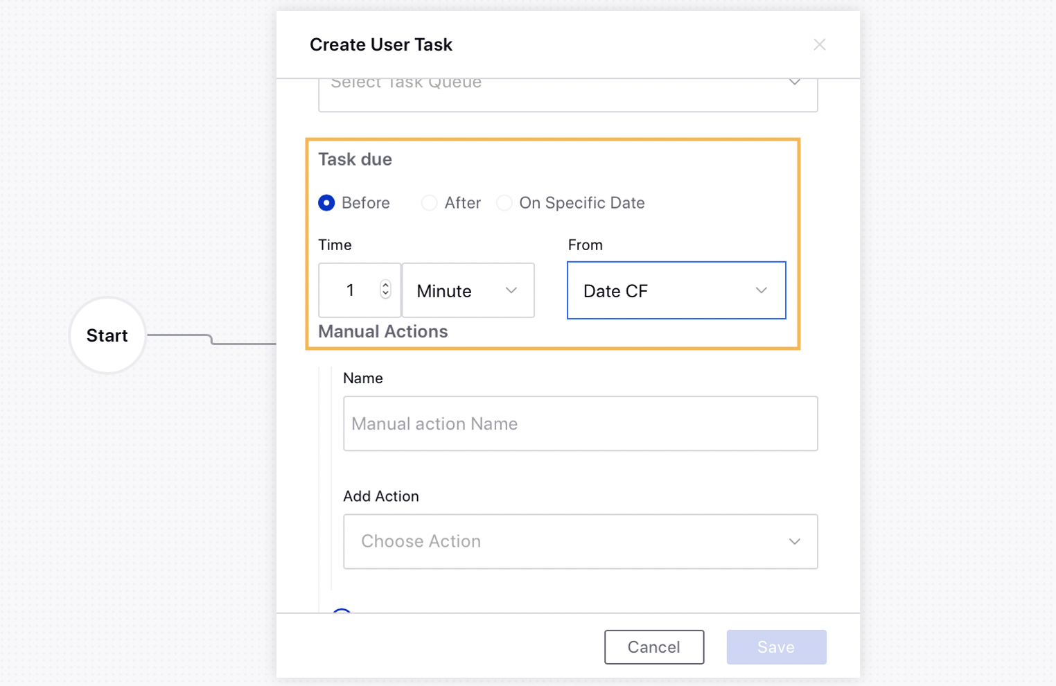 Calculating Task Due Date by Date Custom Field