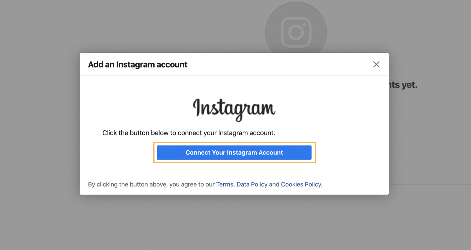 Connecting Your Instagram Account