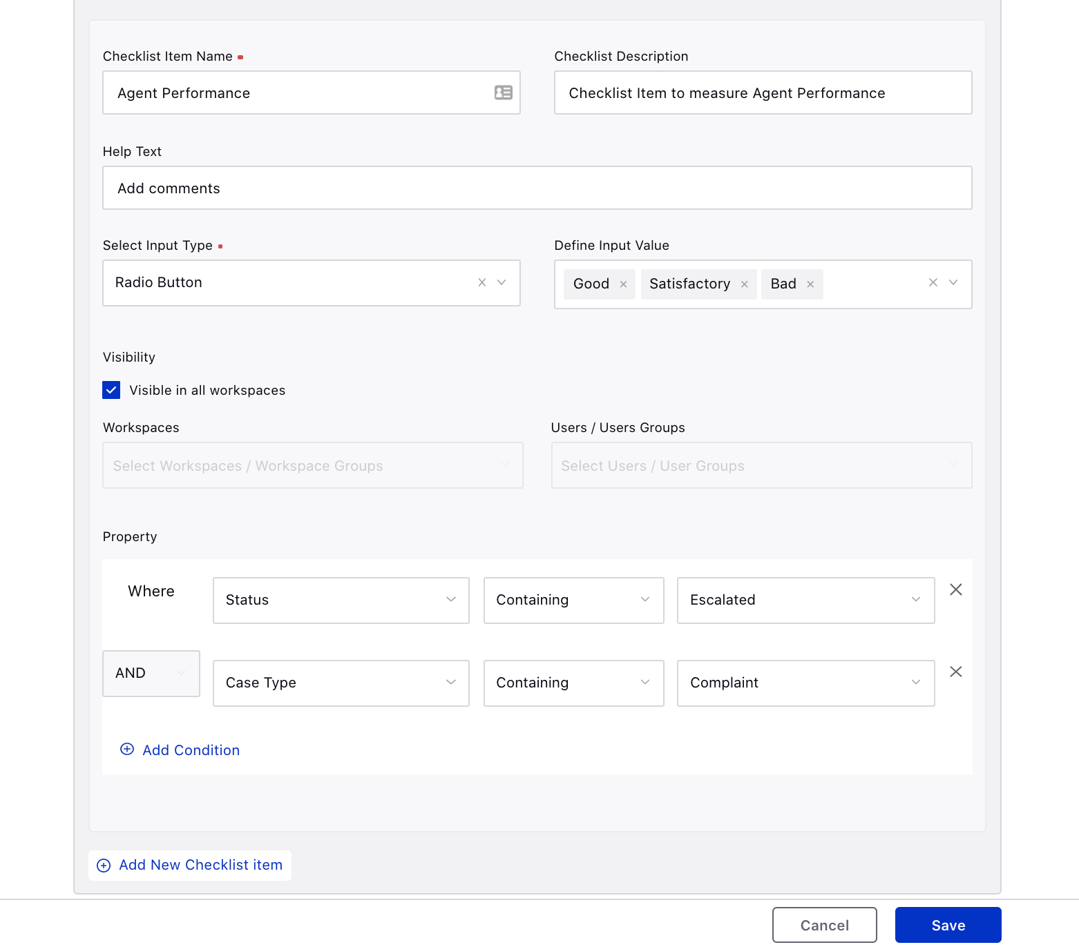 Creating an Audit Checklist