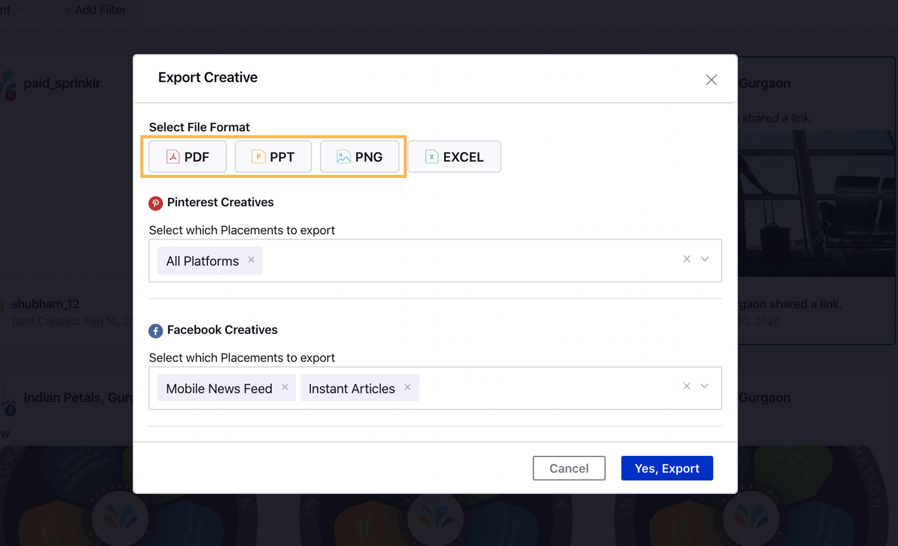 Additional Creative Export File Formats