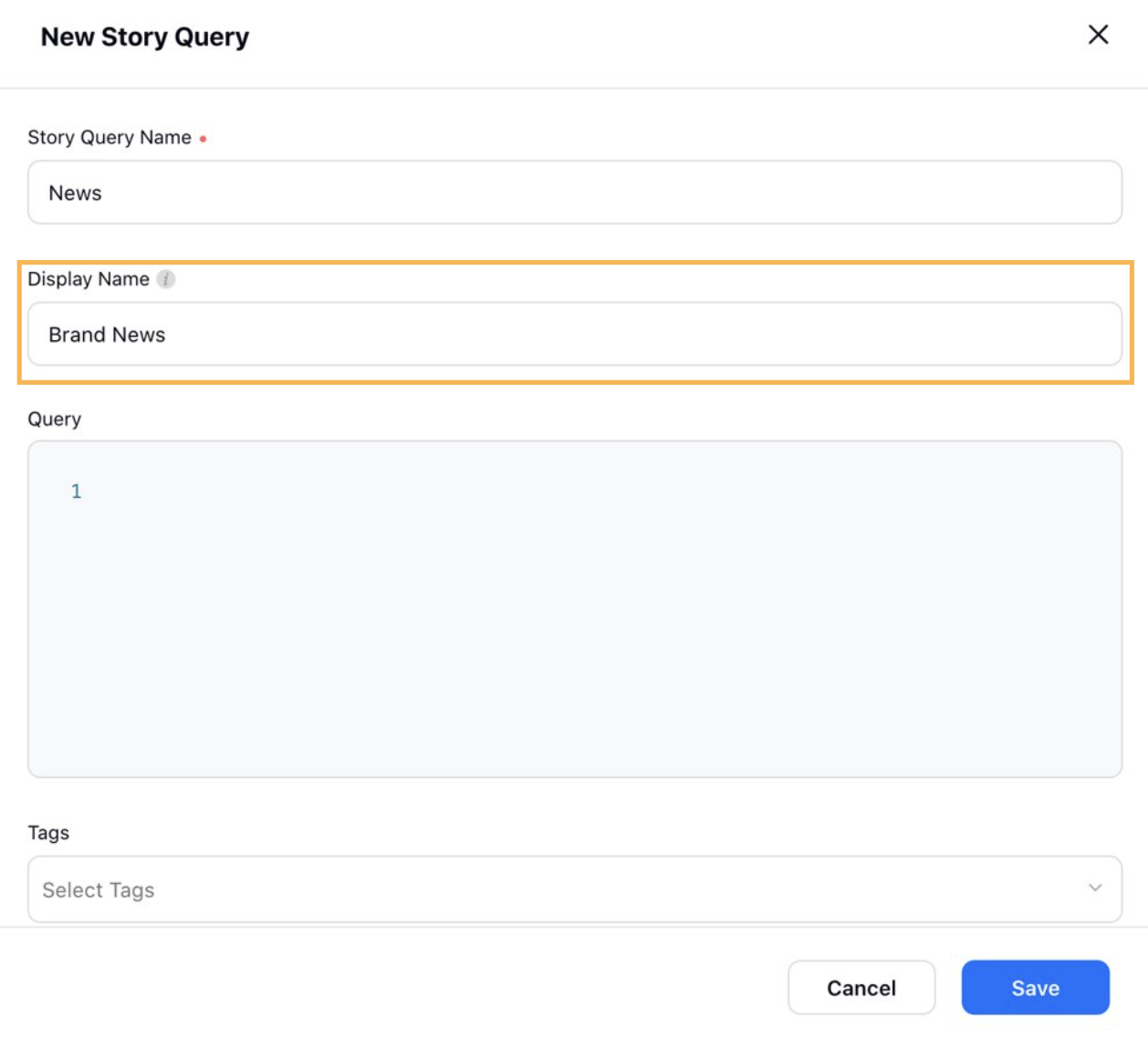 Media Insights – Support for Alternative Display Names for Story Queries