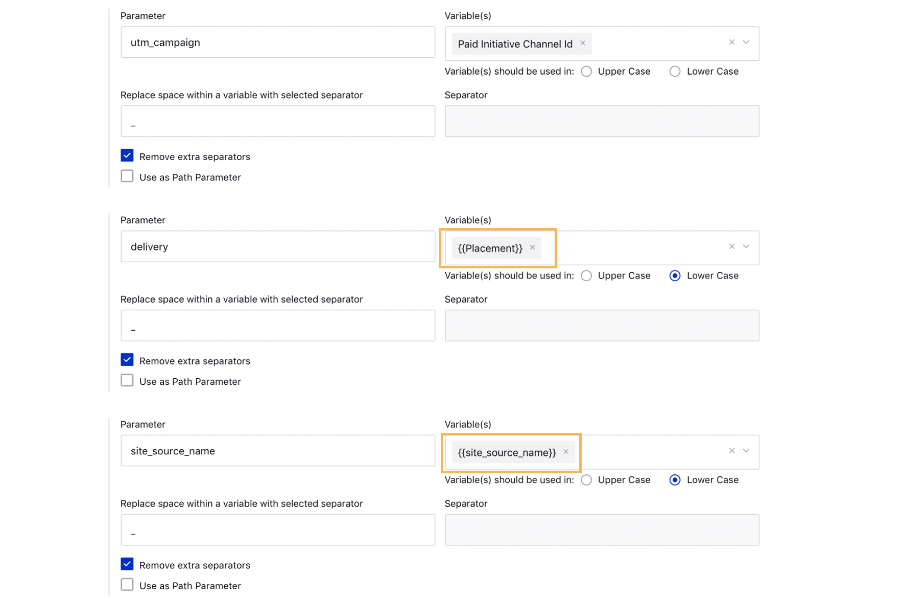 Facebook Dynamic URL parameters in Web Analytics