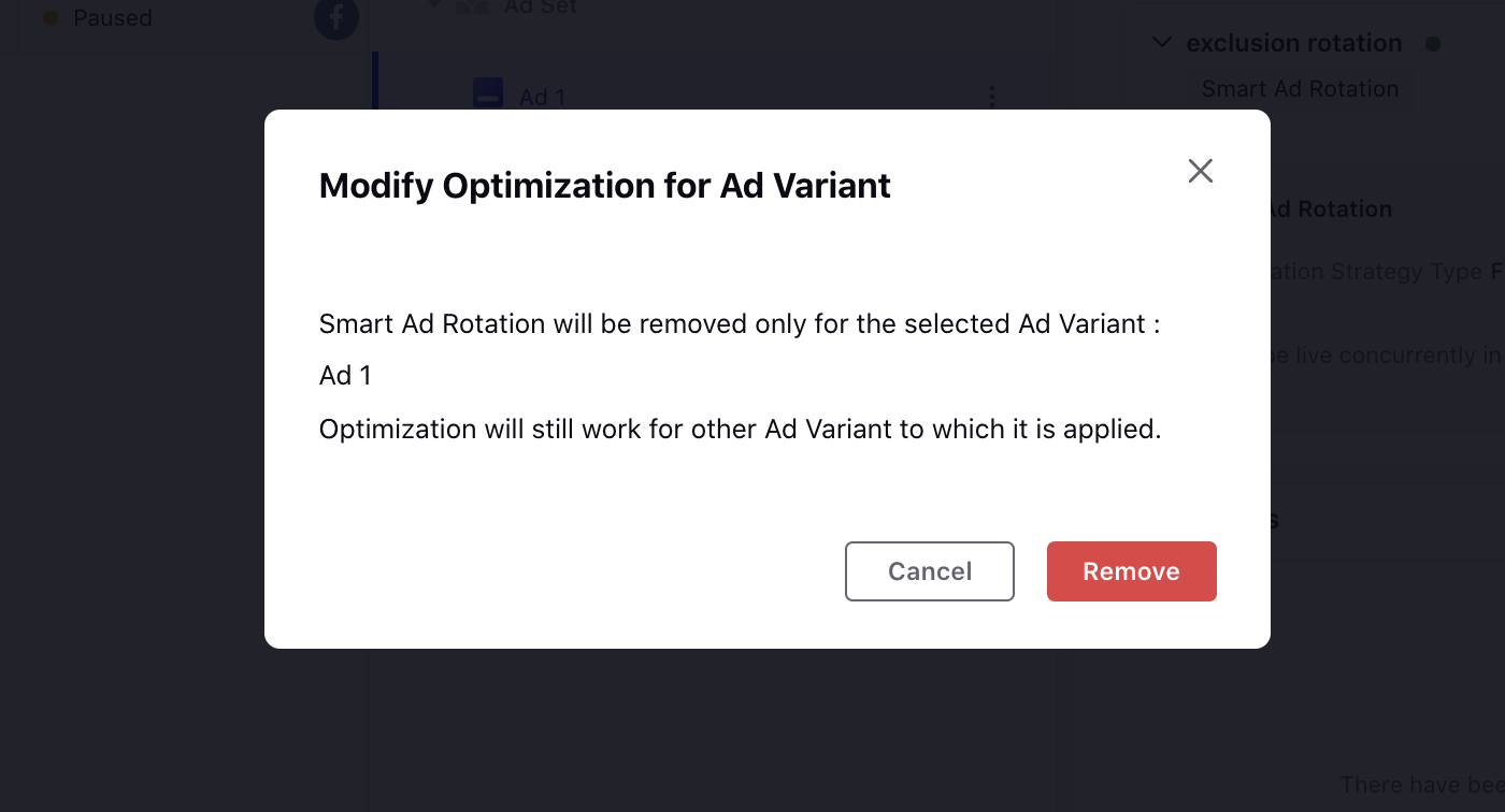 Removing Strategy Groups Optimization