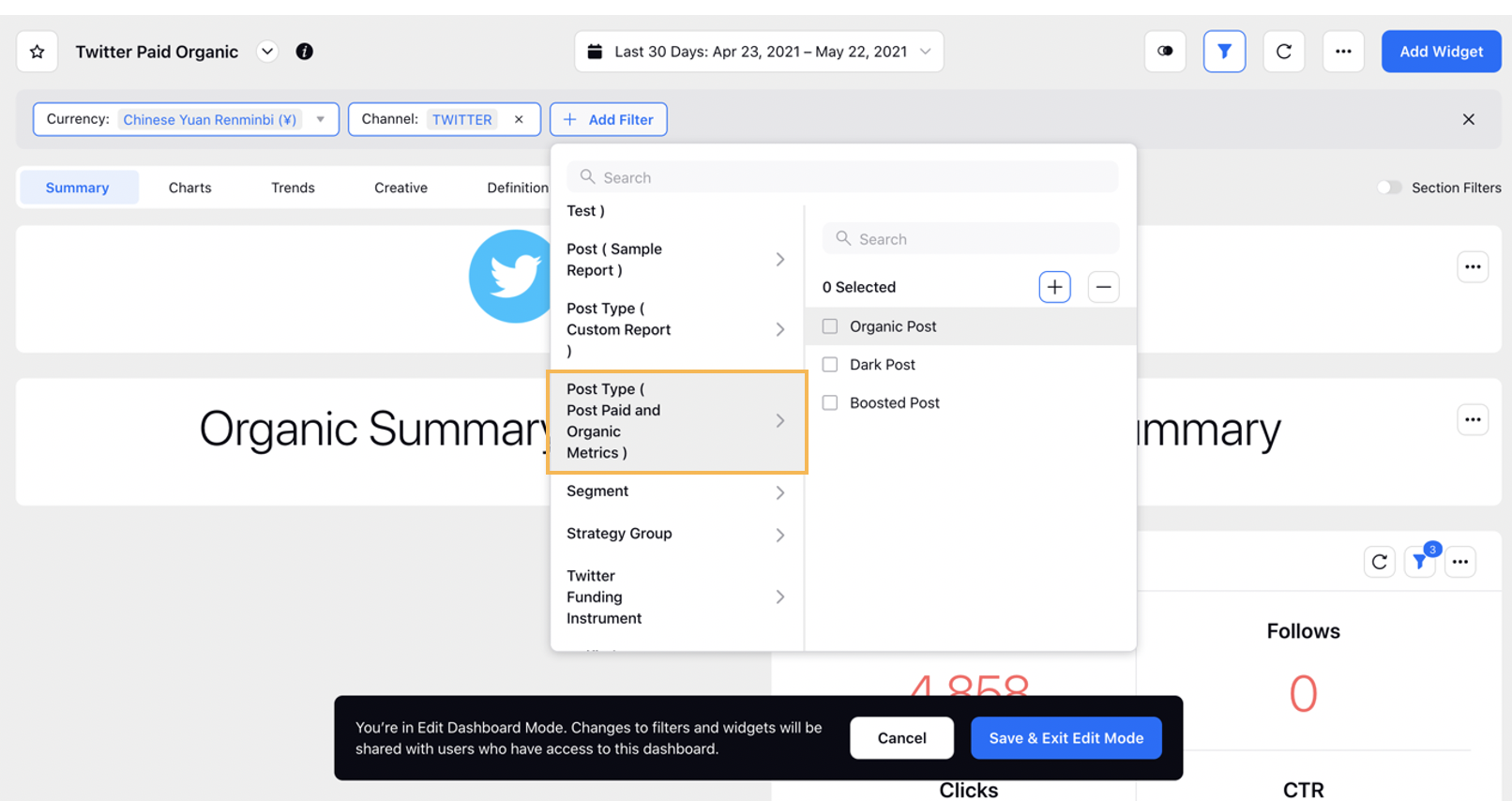 Unified Analytics Enhancements