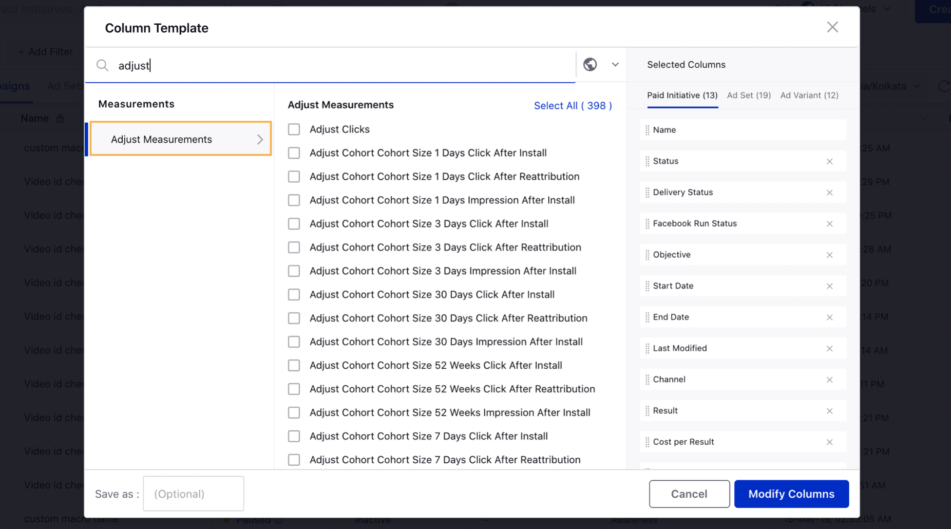 Adjust Metrics in Modern Advertising