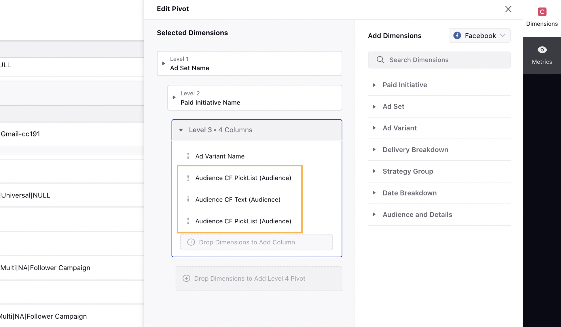 Breaking down Data by Audience Custom Fields 