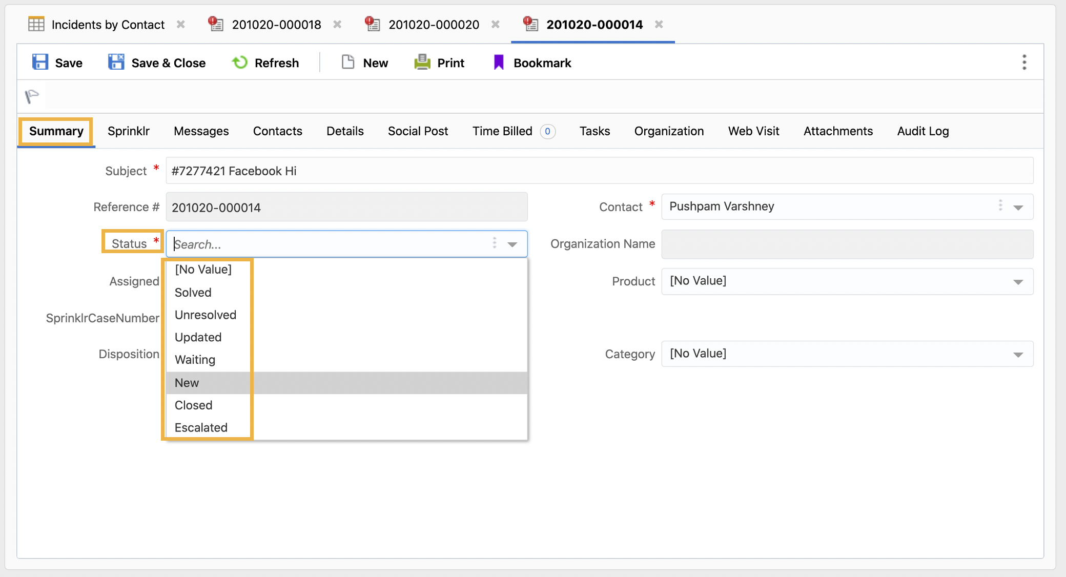 Oracle_NavigationMenu_Incidents_IncidentsByContact_SummaryTab_Status.png