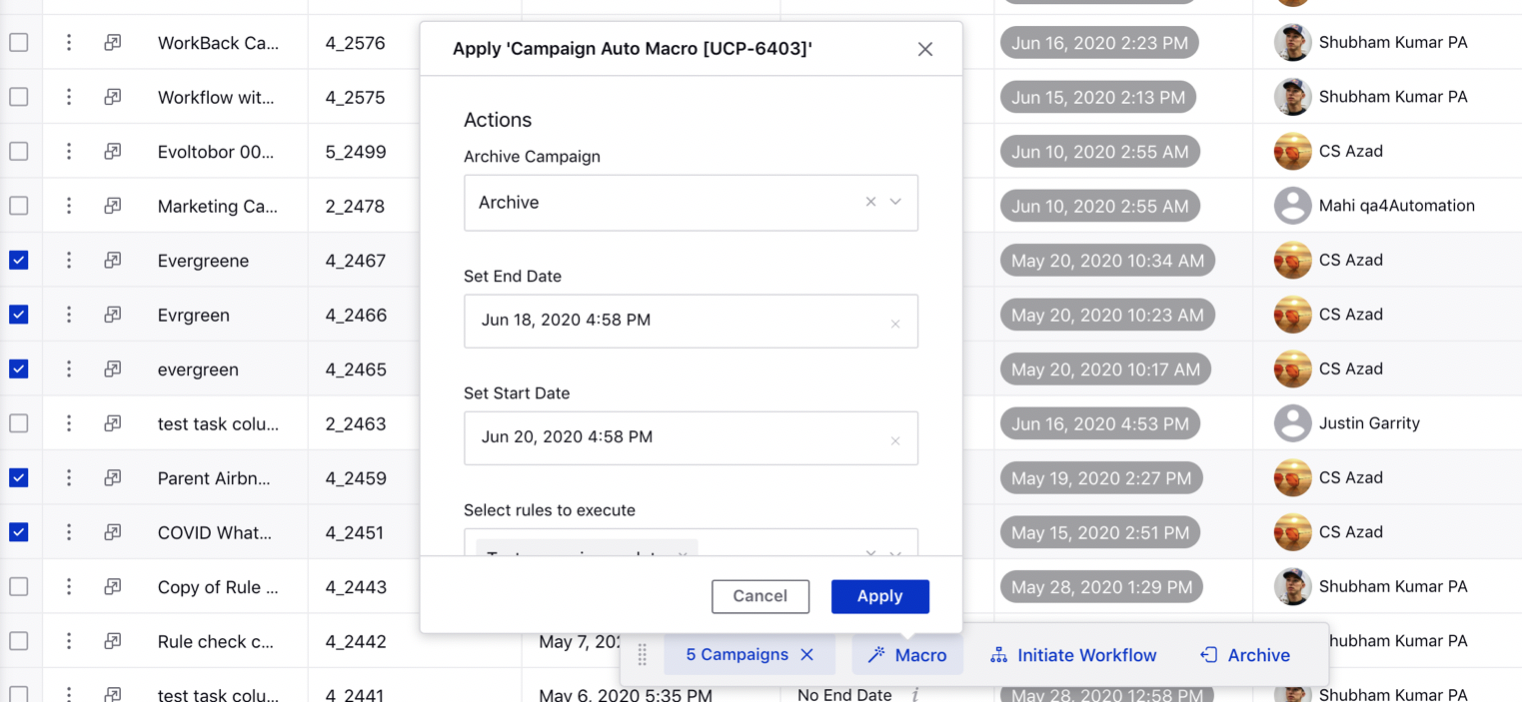  Bulk Updating Campaigns via Macros