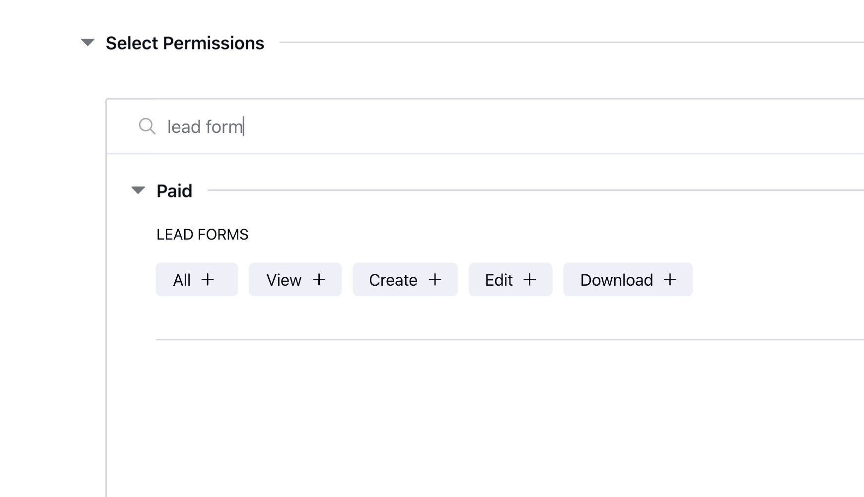 Set Lead Form Permissions for Users