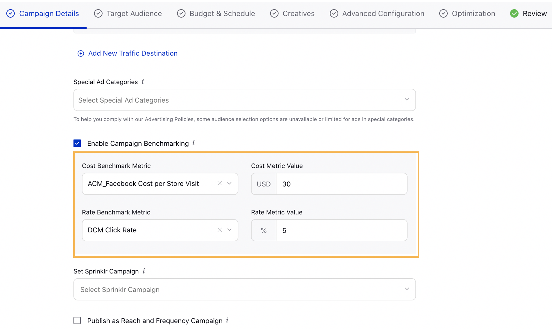 Use Custom Metrics in Cost and Rate Benchmarks