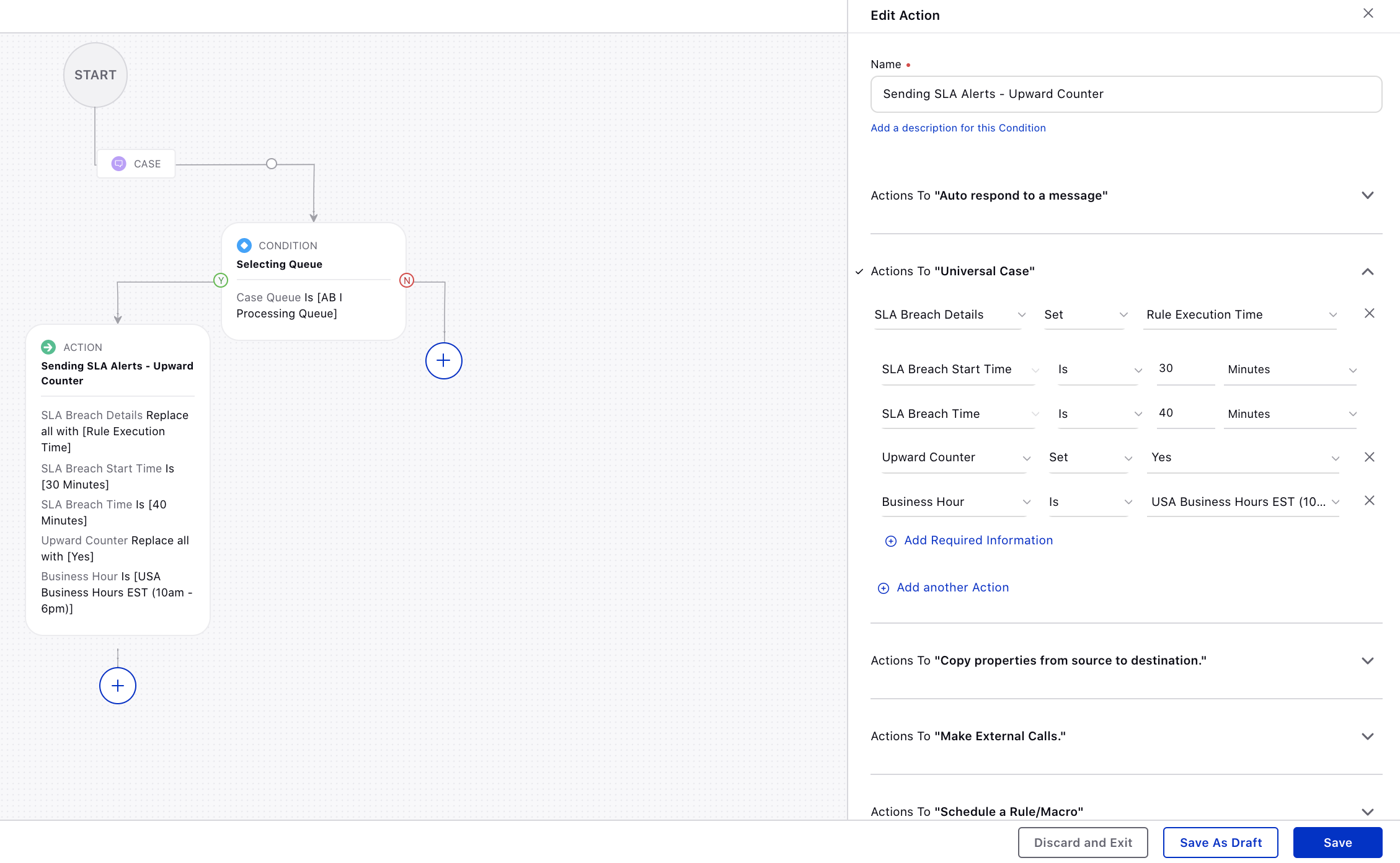 Creating a Visual SLA Alerts Rule - Upward Counter