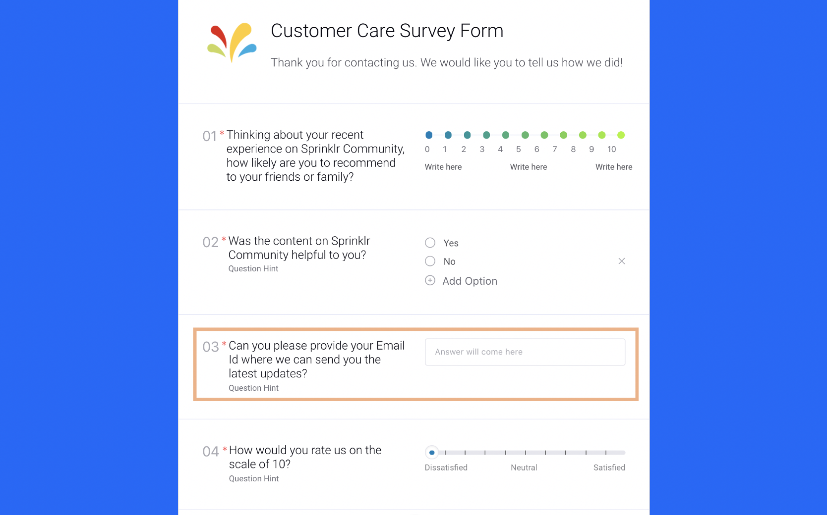 Send Surveys with Email Id Field to Unauthenticated Users on Community