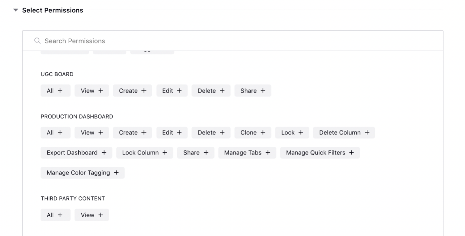 Removing Permissions for the Production Dashboards