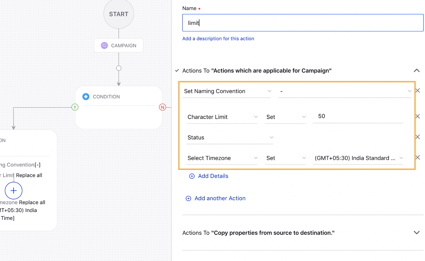 Setting Naming Convention for Campaigns