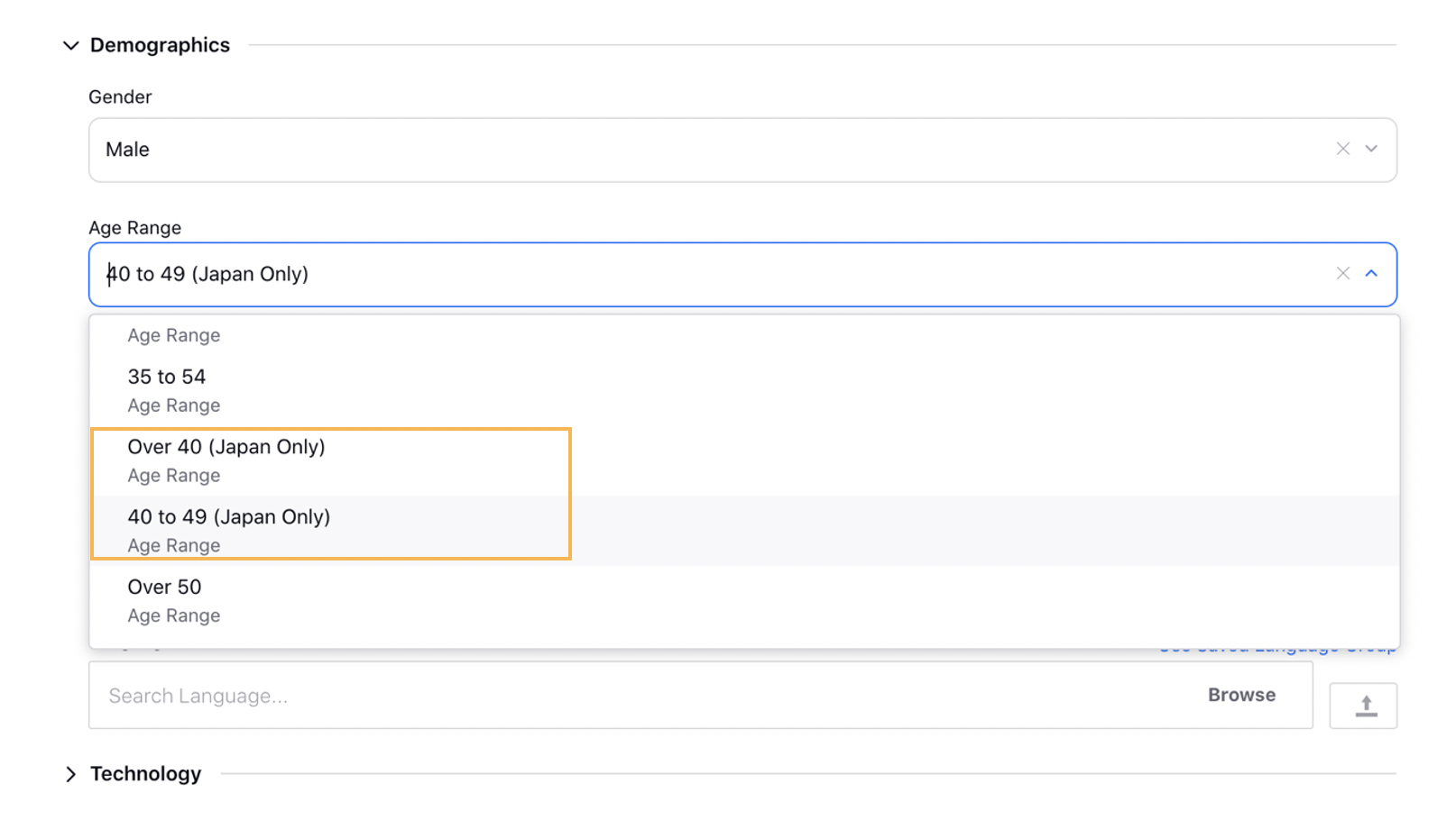 Target Japan Specific Audiences